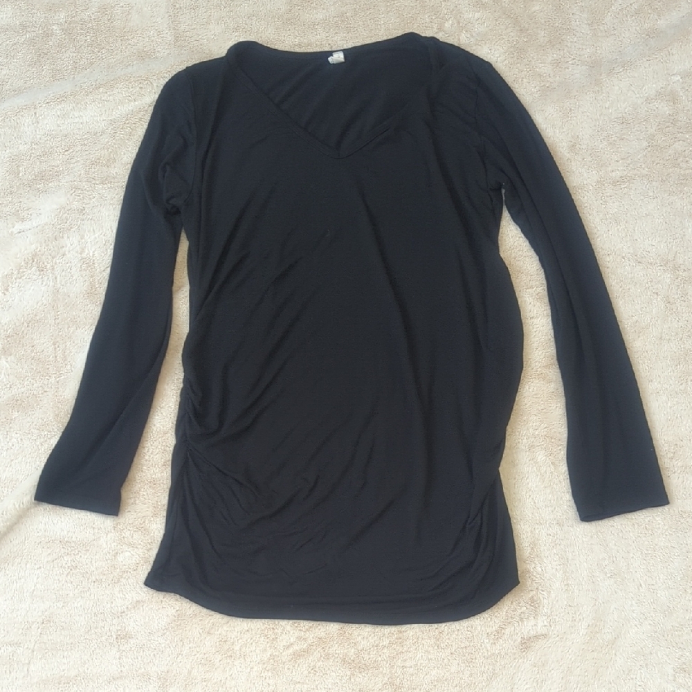 Pinkblush Black Fitted Maternity Top